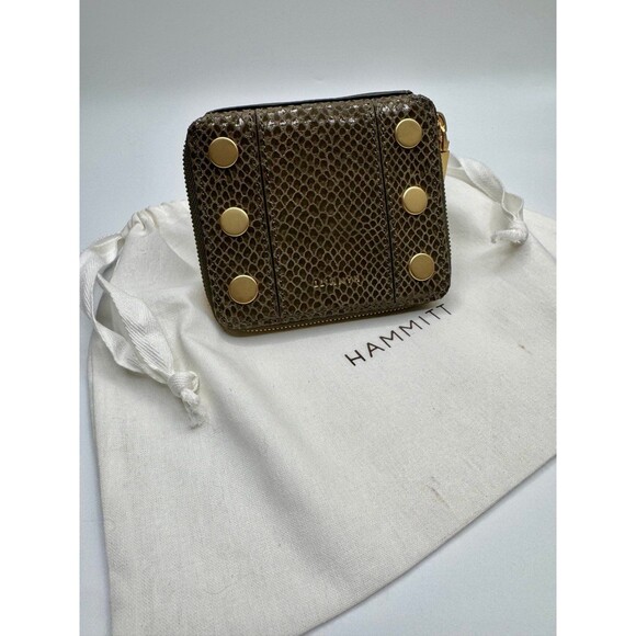 HAMMITT 5 North Wallet | Bistro Green Snake | Zip-Around | NWT | Free Shipping - Picture 8 of 11